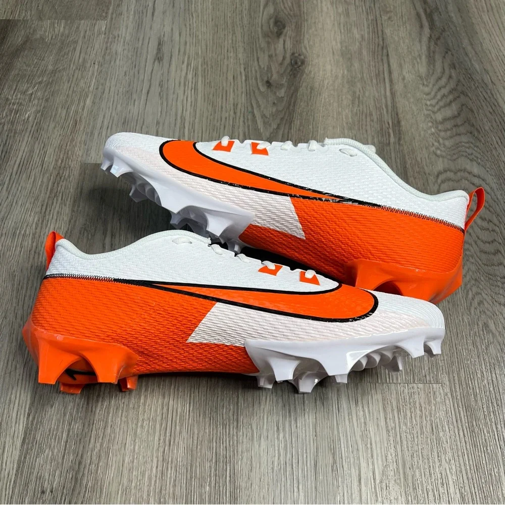 New Nike Vapor Edge Speed 360 2 White Brilliant Orange FQ4045-100 Cleats Size 15